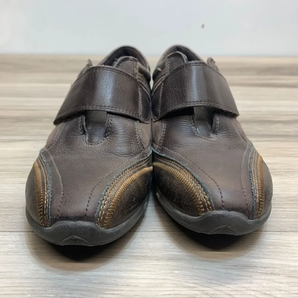 Ecco Women’s US Size 6 US 5 Brown Leather Comfort Shoes Hook & Loop - Picture 5 of 11